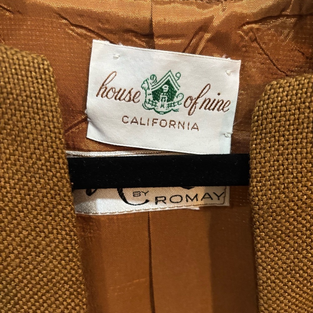 Vintage 1960s House of Nine x Mara by Romay Camel Blazer – XS/Small - Picture 4 of 12